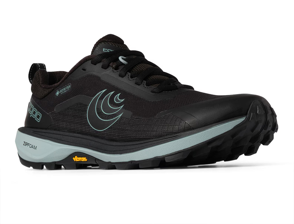 TOPO - Terraventure 5 GTX, Women's US 8, Black/Mint