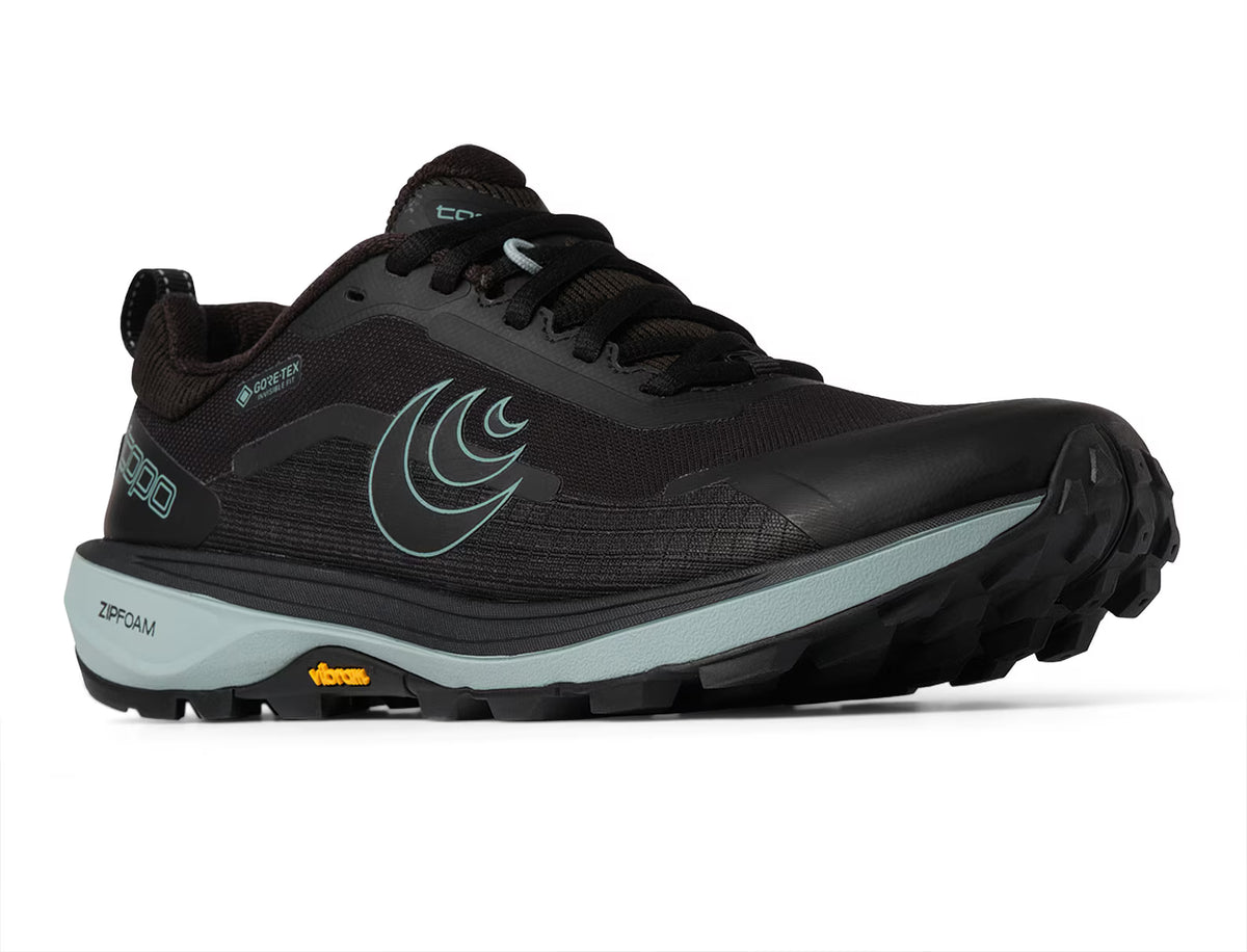 TOPO - Terraventure 5 GTX, Women's US 8, Black/Mint