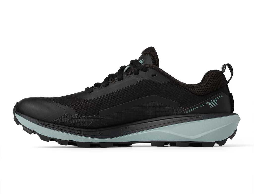 TOPO - Terraventure 5 GTX, Women's US 8, Black/Mint