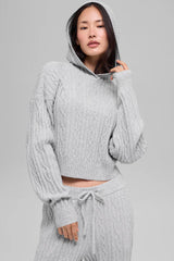 ALO YOGA Cable Knit Winter Bliss Hoodie Size: XXS