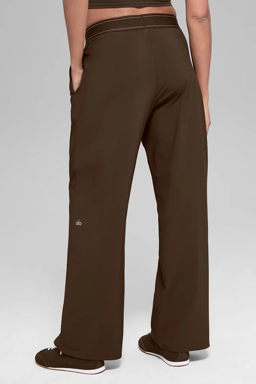 ALO YOGA Suit Up Trouser (Regular) Espresso Size: S