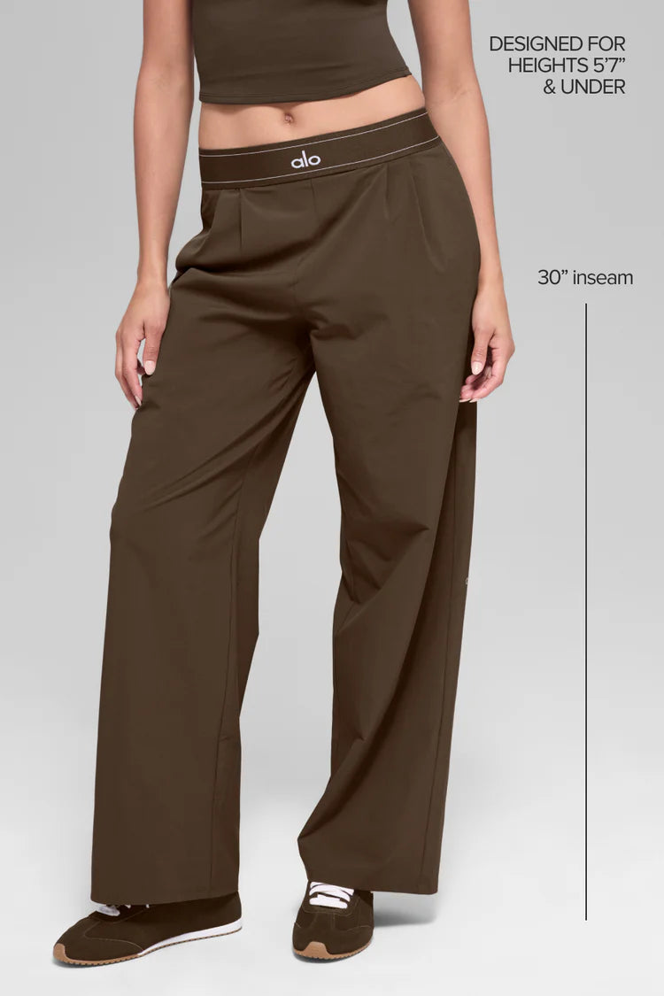 ALO YOGA Suit Up Trouser (Regular) Espresso Size: S