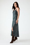 *GUESS - Women's SL Vivian Slip Maxi Dress, Forbidden Forest. Small