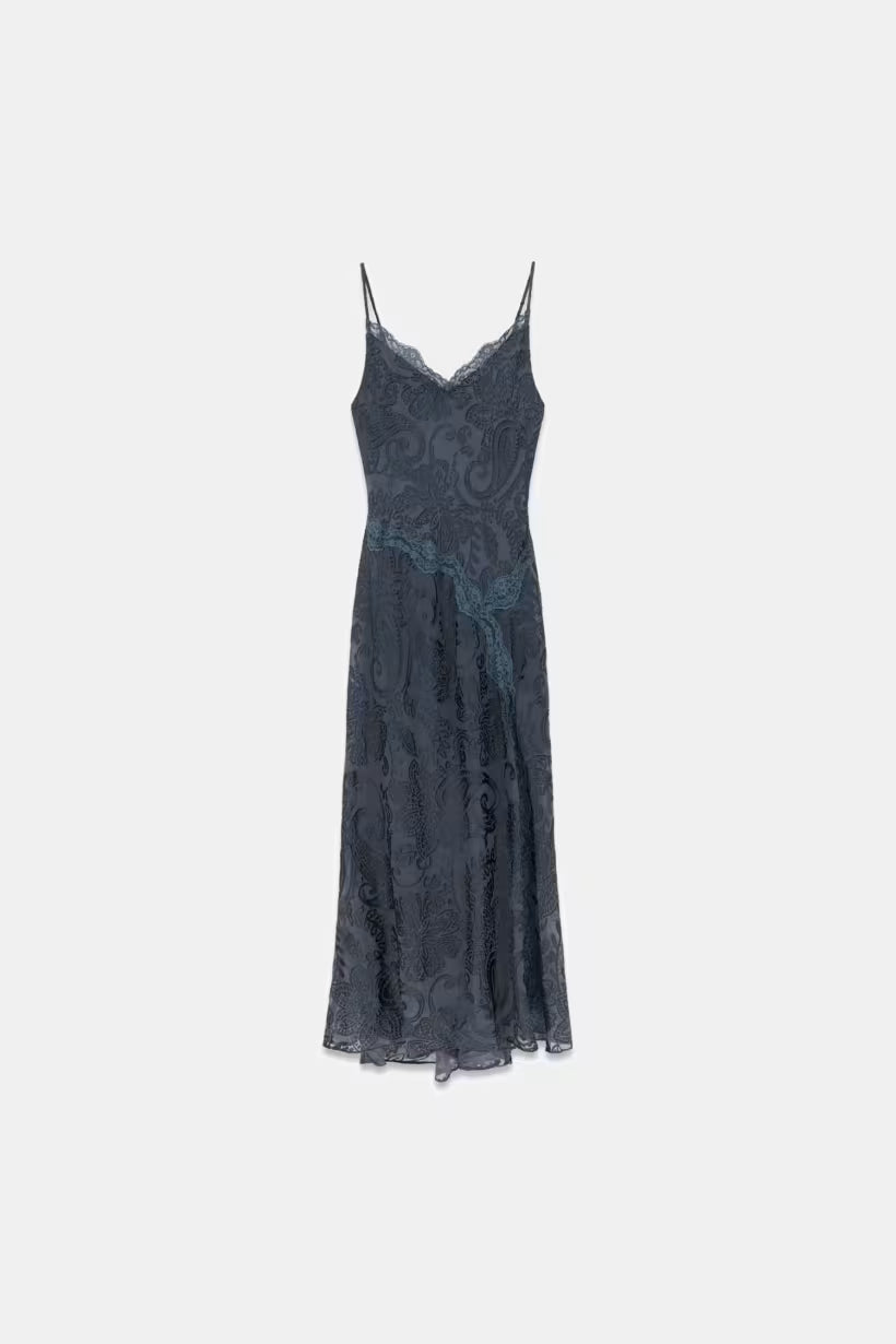 *GUESS - Women's SL Vivian Slip Maxi Dress, Forbidden Forest. Small