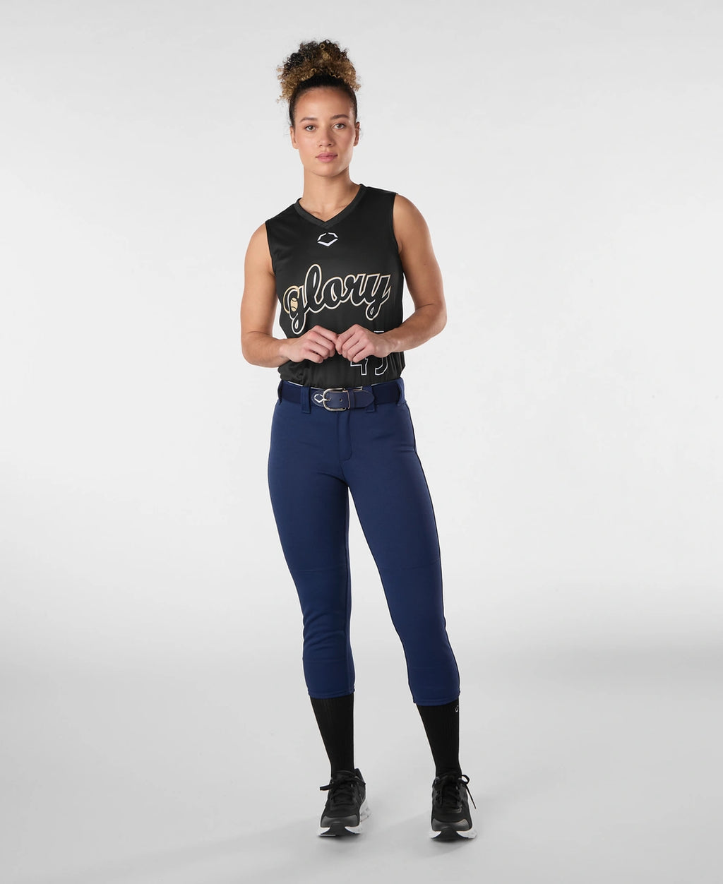 Evo Shield Women's LG Softball Pants-Navy Blue