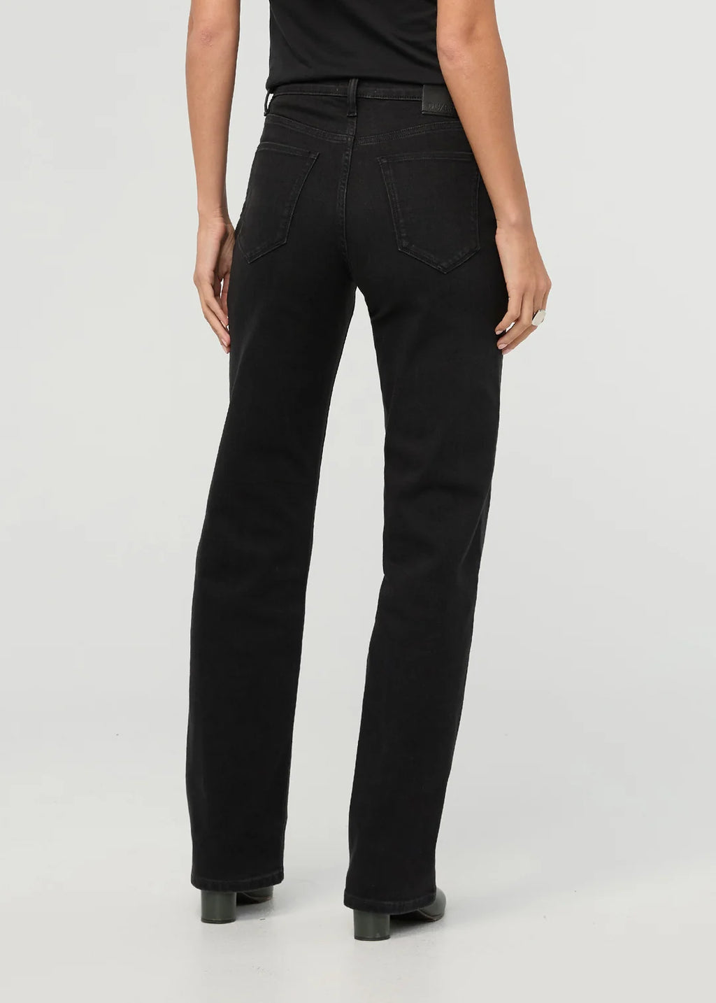 DU/ER Performance Denim+ High Rise Straight - Black- Women's 31