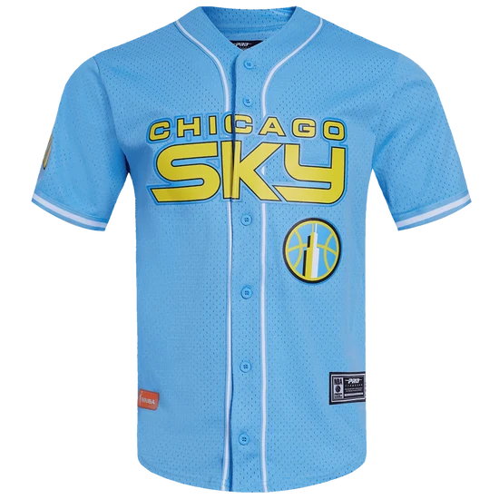 MEN'S WNBA CHICAGO SKY MESH BUTTON DOWN SHIRT - L