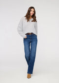 DU/ER Performance Denim+ High Rise Straight - Blue Maize- Women's 26