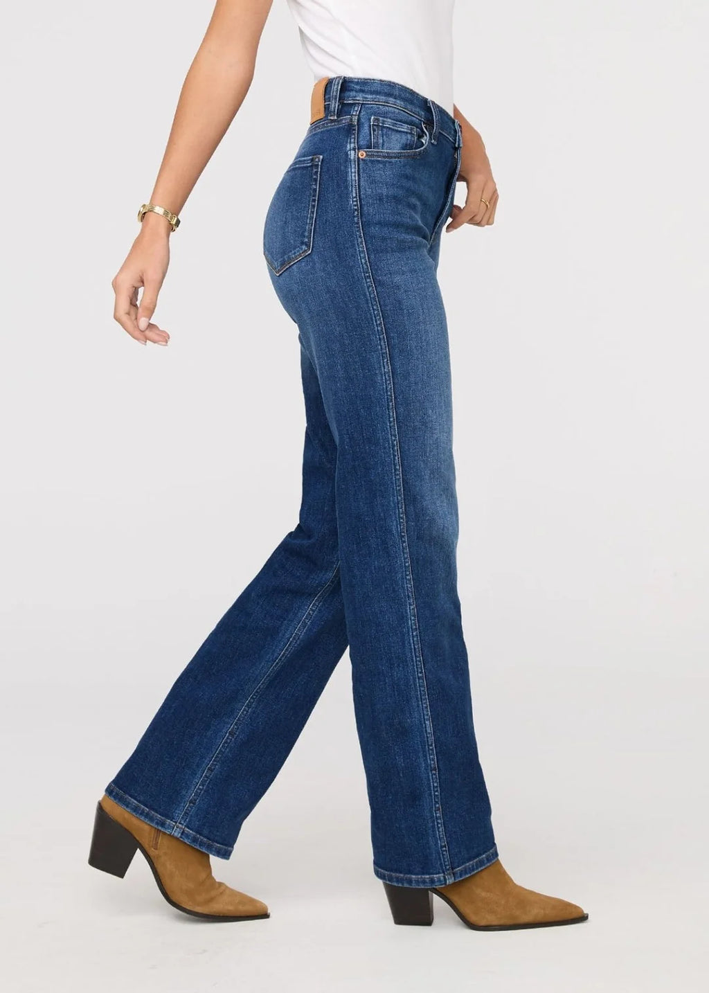 DU/ER Performance Denim+ High Rise Straight - Blue Maize- Women's 26