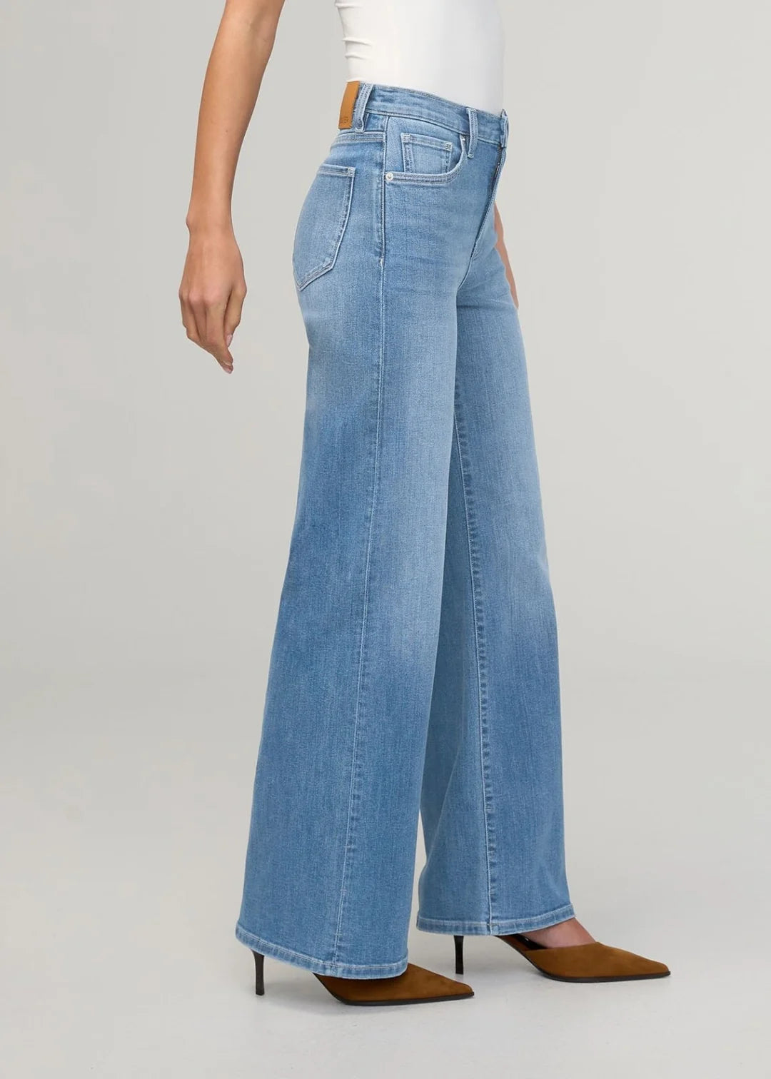 DU/ER Performance Denim+ Women's High Rise Wide Leg - Vintage Seaside-27/30