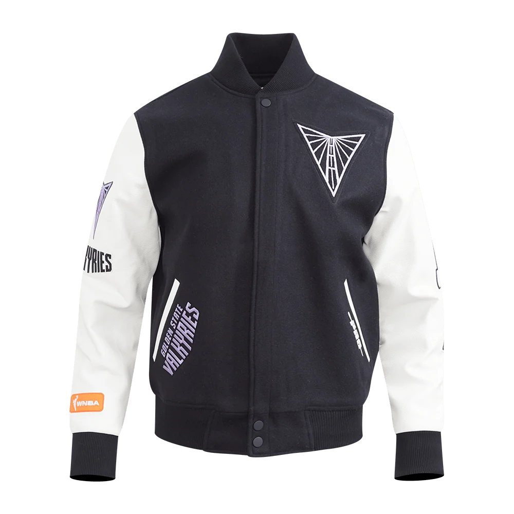 WNBA GOLDEN STATE VALKYRIES MODERN ORIGINALS MEN'S RIB WOOL VARSITY JACKET - S