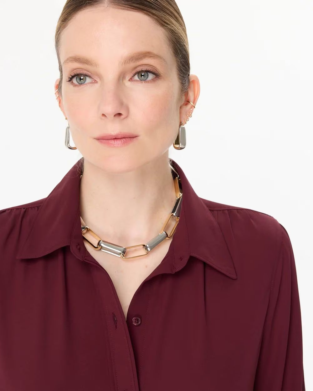 *WHBM - Mixed Metal Links Necklace