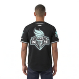 WNBA NEW YORK LIBERTY MESH MEN'S BUTTON-DOWN SHIRT- SIZE: LG