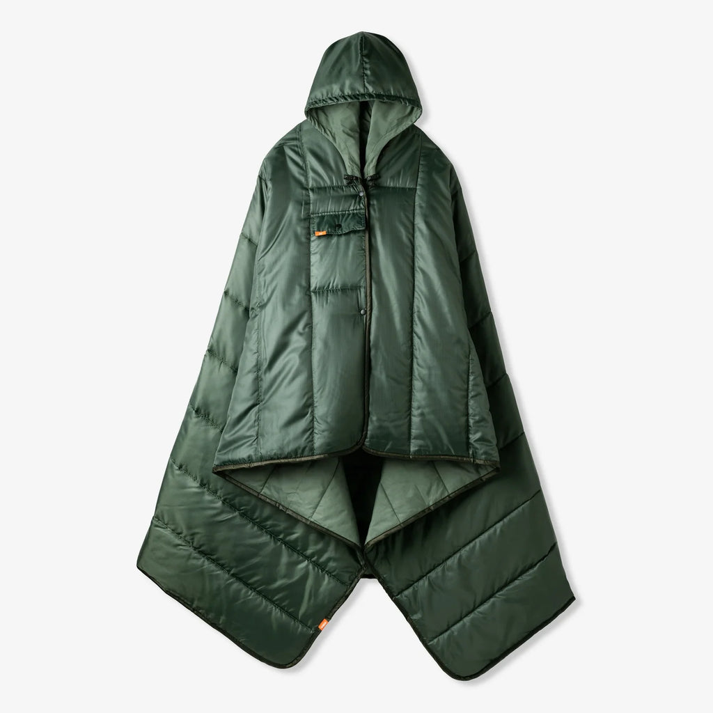 *Wren Puffy Blanket Poncho one size green