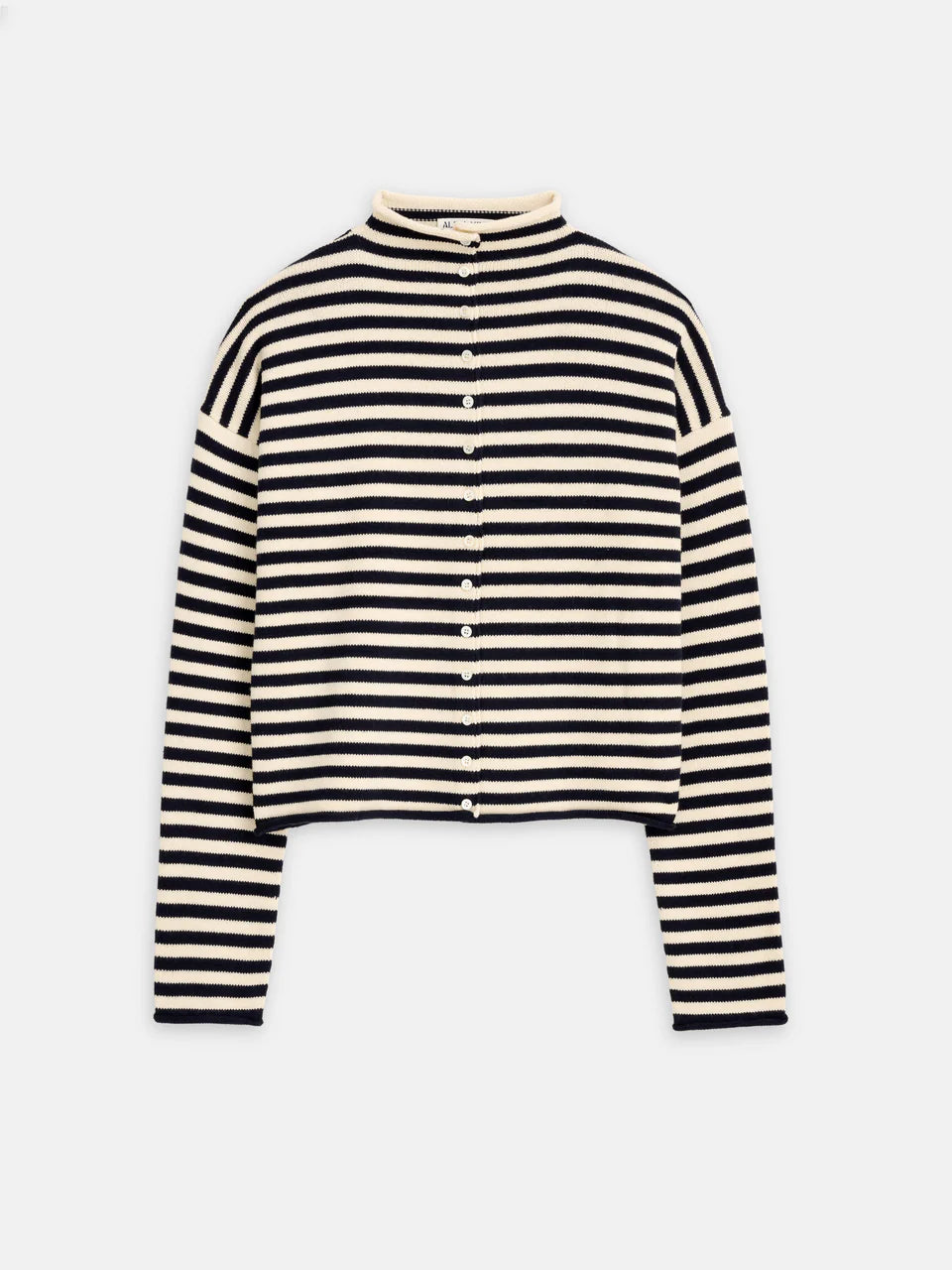 aylor Striped Cardigan In Cotton Cashmere Size LG