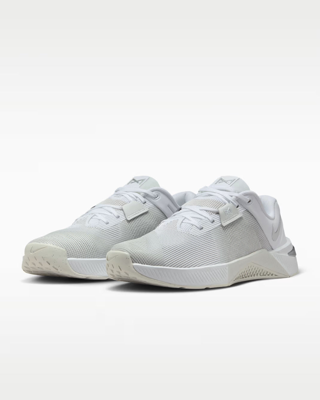 Nike Metcon 10 Women's Training Shoes, White/Metallic Silver - Size 6.5