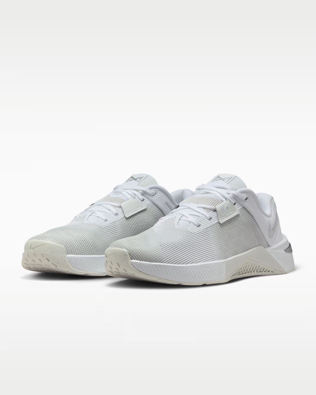 Nike Metcon 10 Women's Training Shoes, White/Metallic Silver - Size 6.5