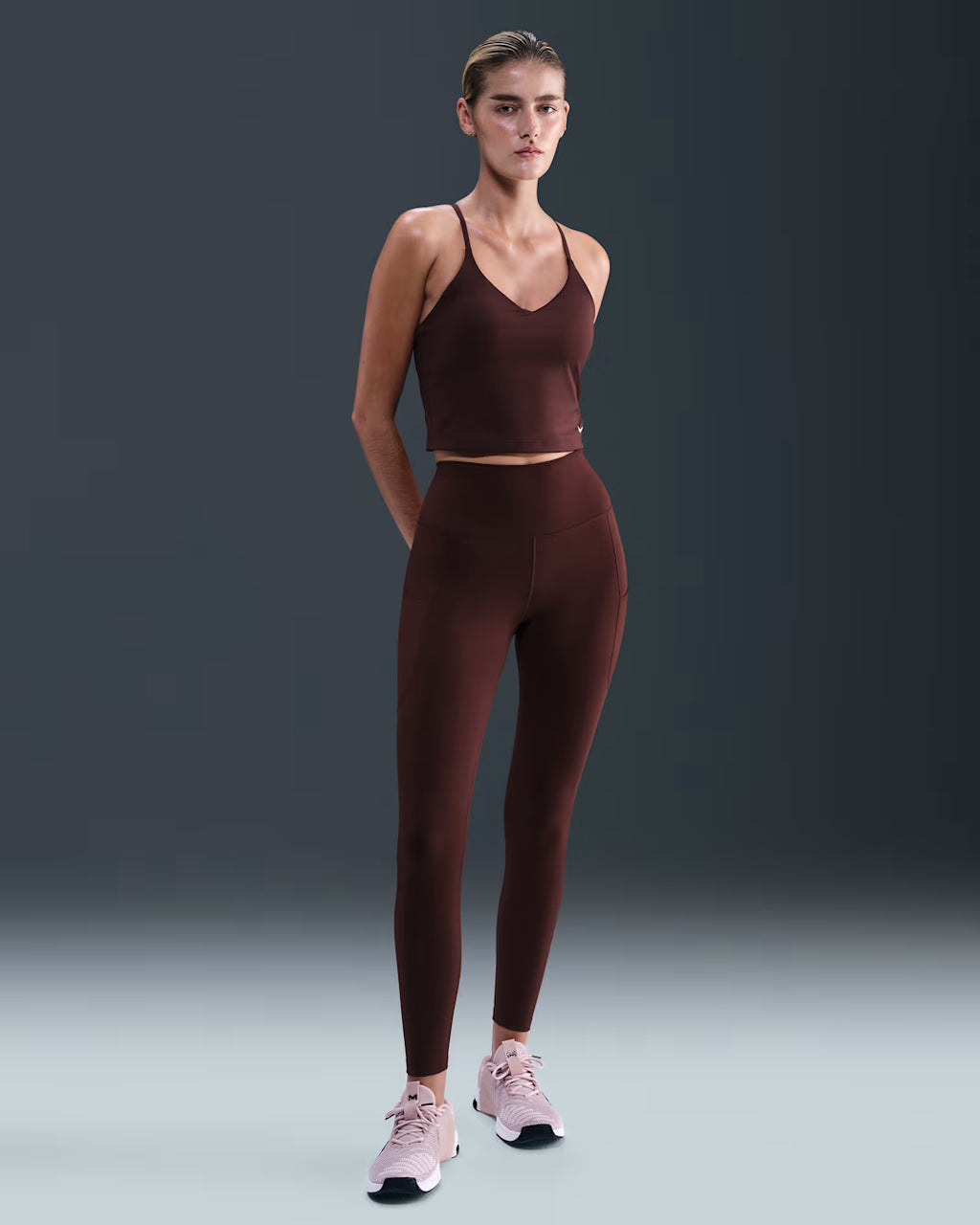 Nike One Women's High-Waisted 7/8 Leggings with Pockets, Large