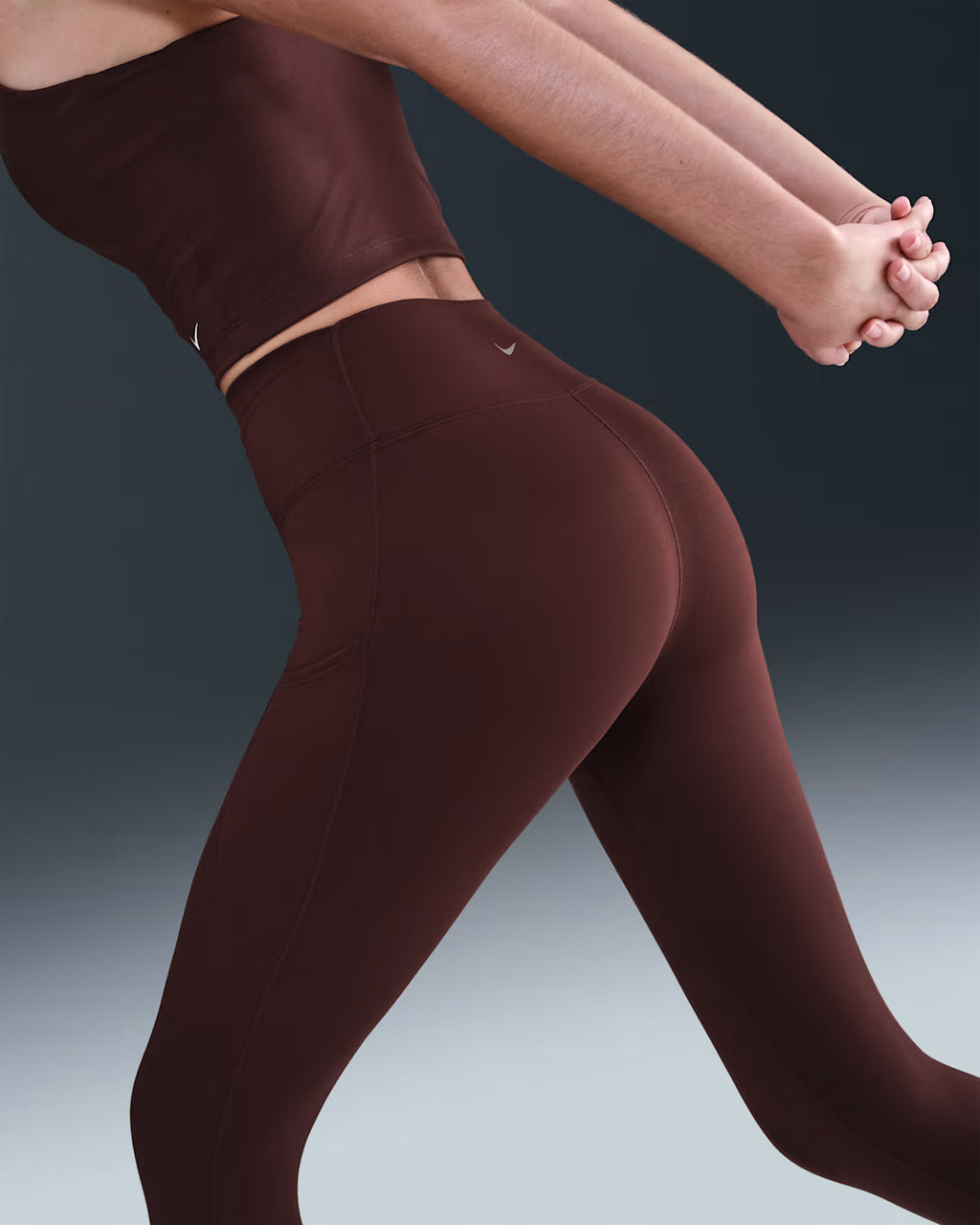 Nike One Women's High-Waisted 7/8 Leggings with Pockets, Large