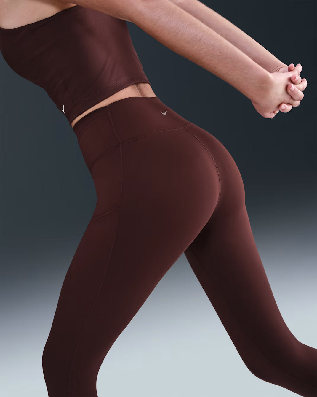 Nike One Women's High-Waisted 7/8 Leggings with Pockets, Large
