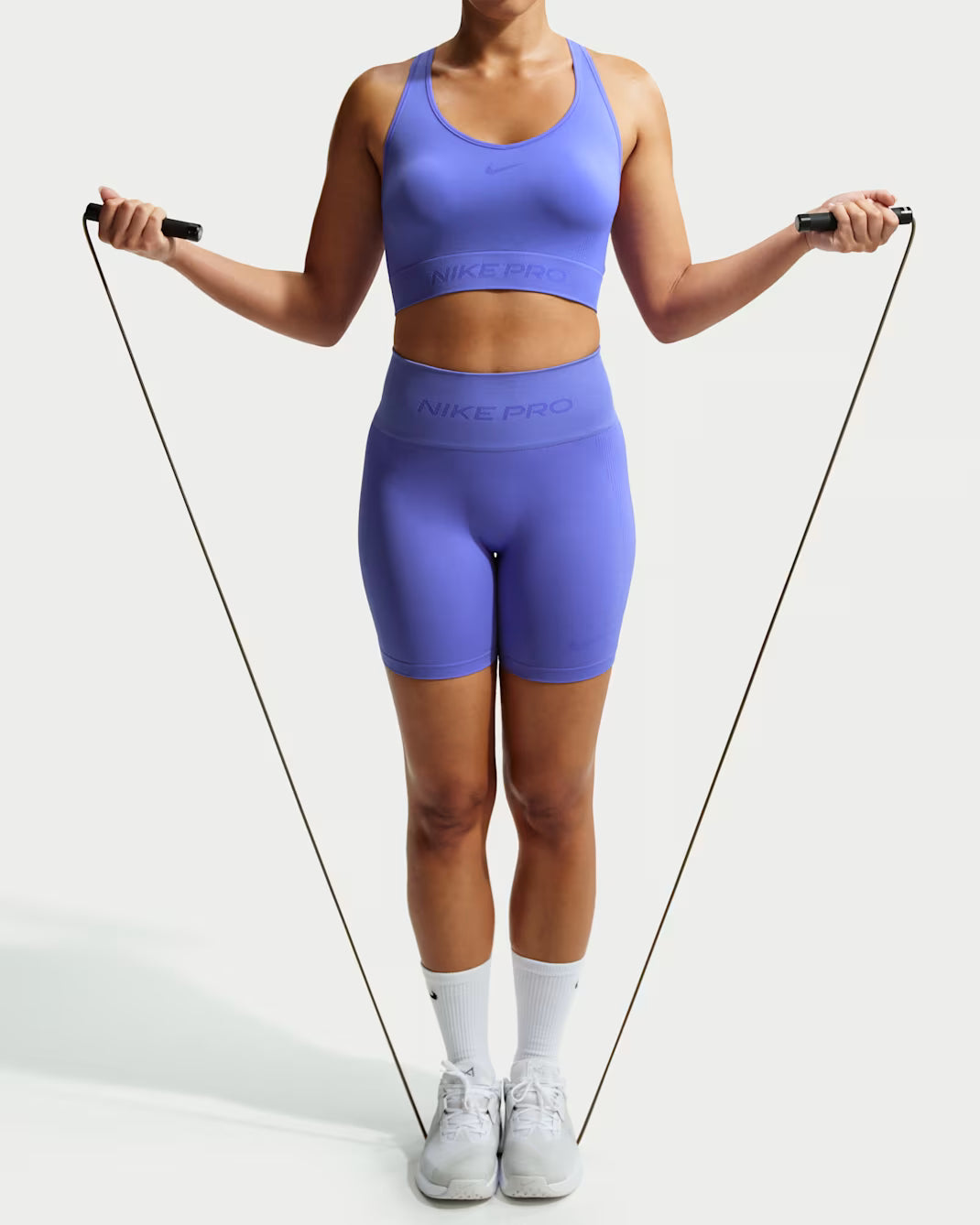 Nike Pro Seamless Dri-FIT Cropped Tank Top, Womens-Medium