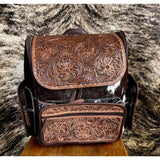 Western cowhide Backpack, Large Leather Backpack, Cowhide Backpack, Cowhide Purse Leather Backpack for Women, Diaper Bag for women