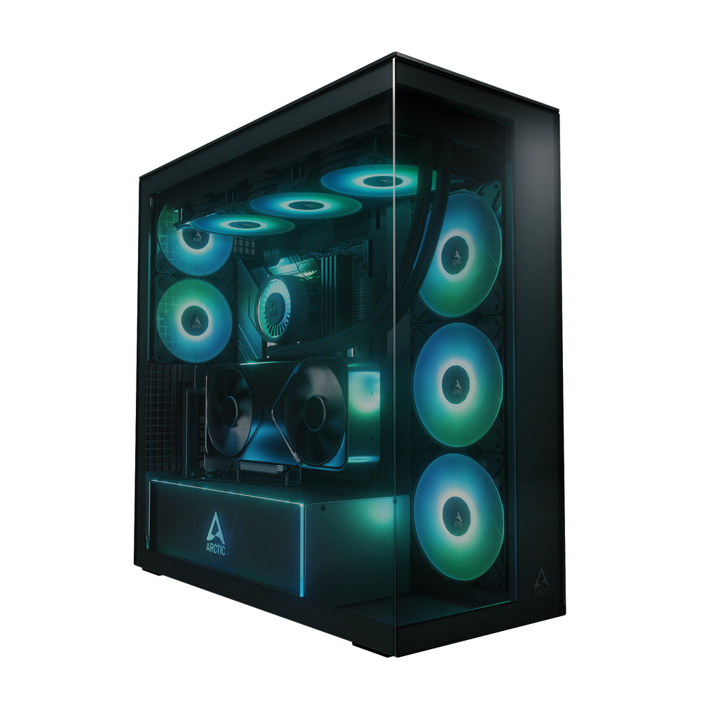 ARCTIC Xtender VG Tempered Glass eATX Full Tower Computer Case - Black