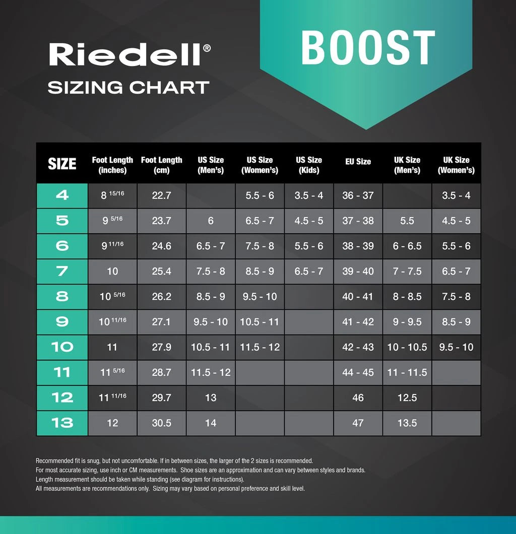 Men's Riedell | Boost Roller Skate Set (Black) 11 Med