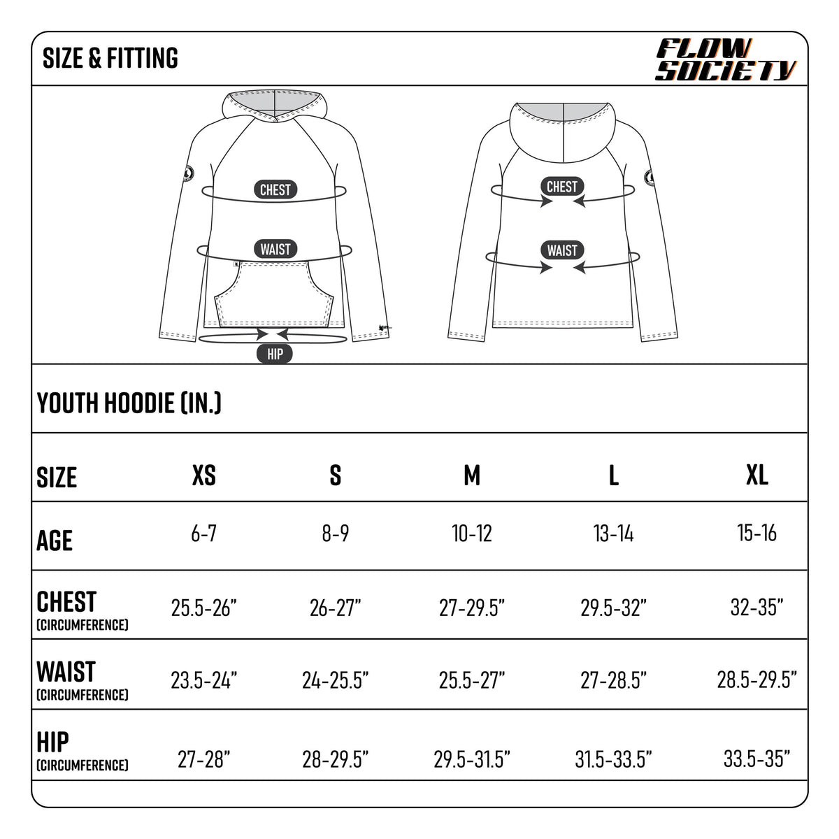 Youth Messy Soccer Hoodie by Flow Society - White - Youth Large
