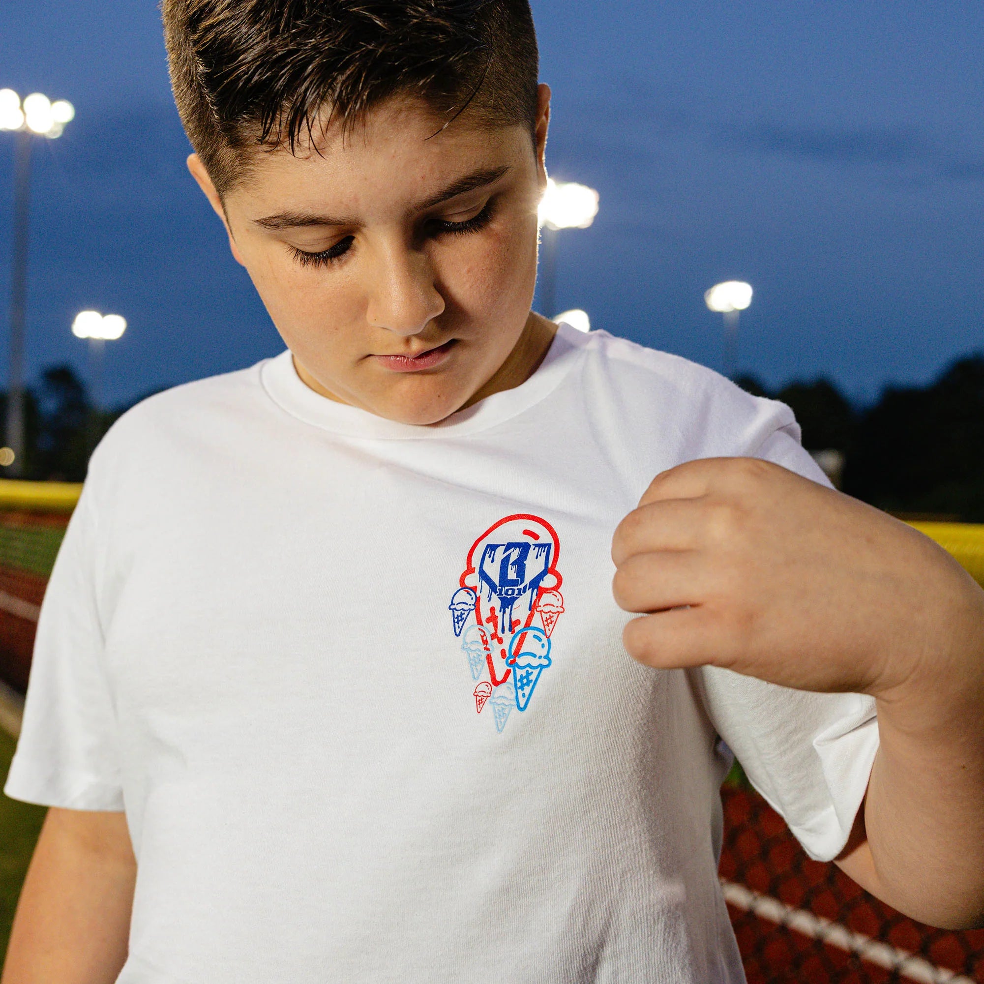 Baseball Lifestyle 101 Scoops Ice Cream Youth Tee - YM
