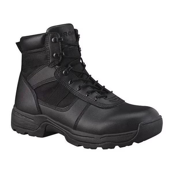 Series 100, Unisex Athletic High-Top Shoe, Men's 7.5 W, 6 in Height, Black