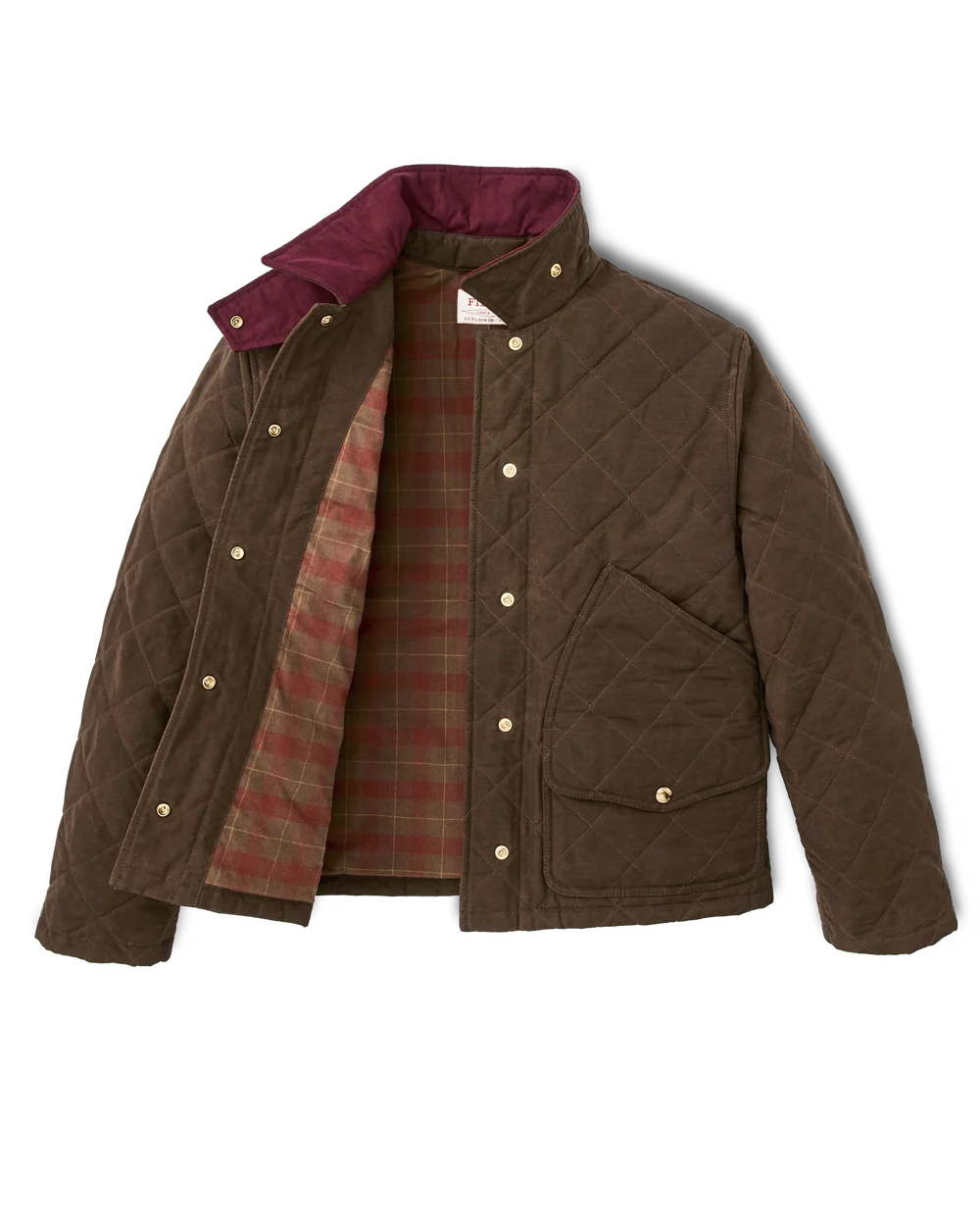 Filson Women's Quilted Outfitter Jacket - Dark Brown - Size Small
