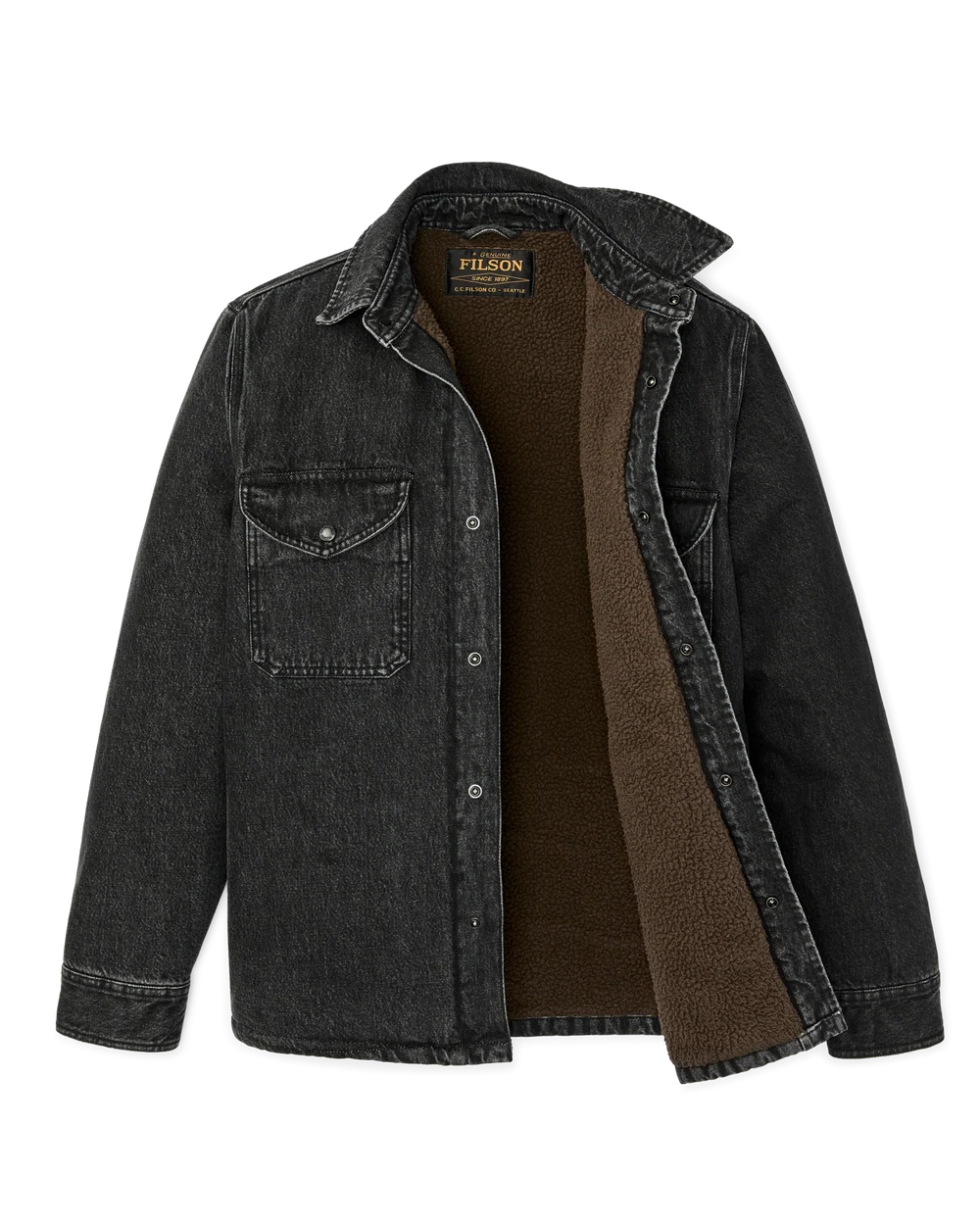 Filson Men's Denim Jac-Shirt - Vintage Black - Size XL