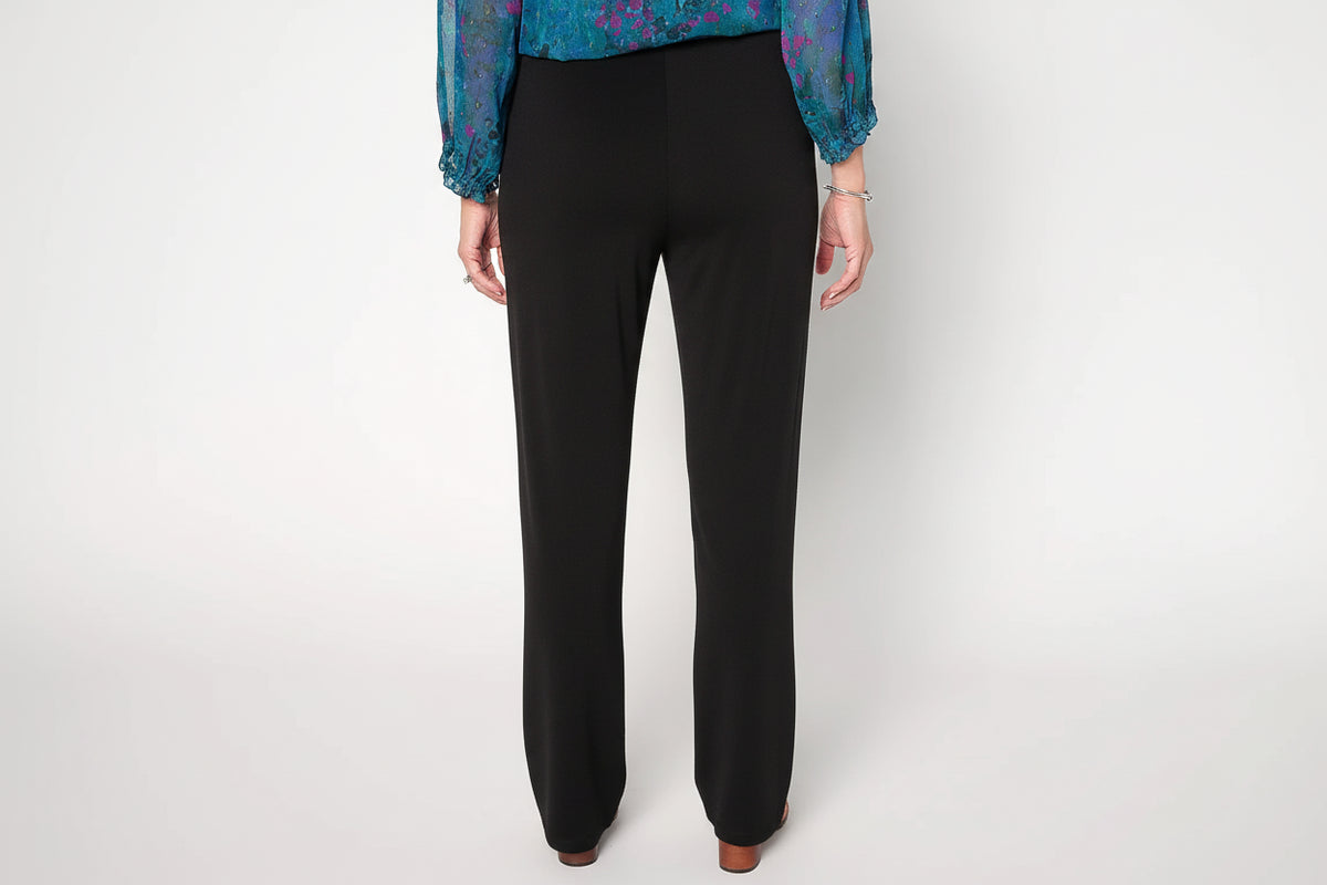 Susan Graver Liquid Knit Wide-Leg Pull-On Pants, Women's - Black, 3X