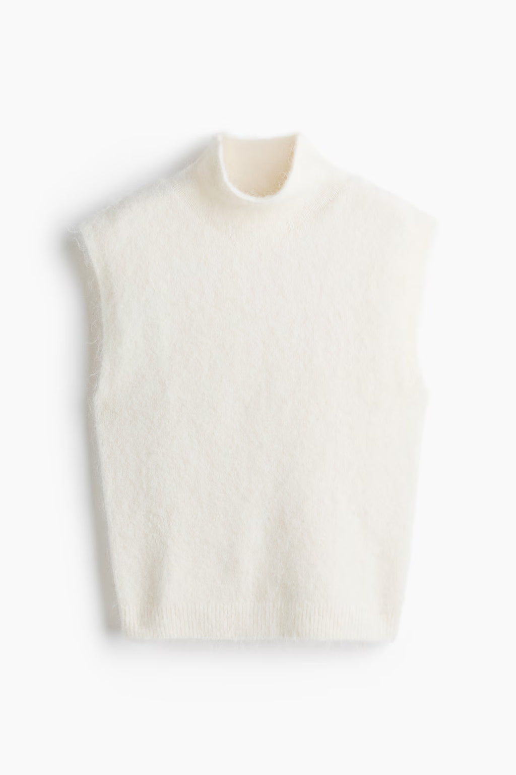 H&M - Women's Mock Turtleneck Sweater Vest - White - US Small