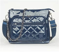 IHKWIP The Sensational Chain Shoulder Bag W/ Crossbody Strap - Patent Navy