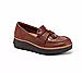 Clarks Collection Leather or Brown Croco Loafers -Zylah Bella- Women's 10 Wide