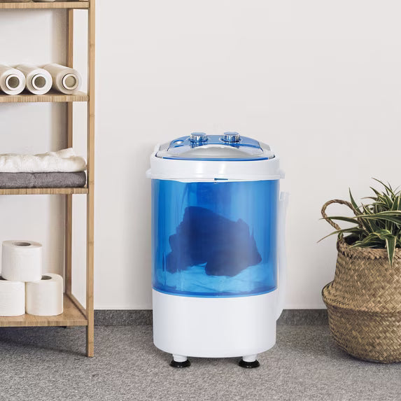 ZENY MINI Portable Single Bucket Wash Machine Washing Drying 2 in 1 Washer(Single, 9lbs)