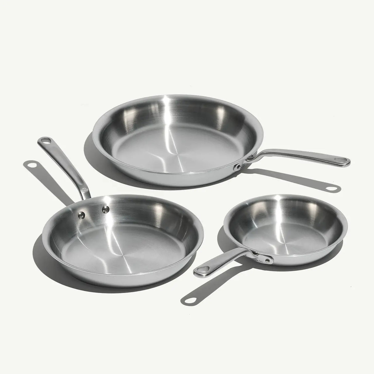 Stainless Clad Frying Pan Set 3-Piece Set · Stainless