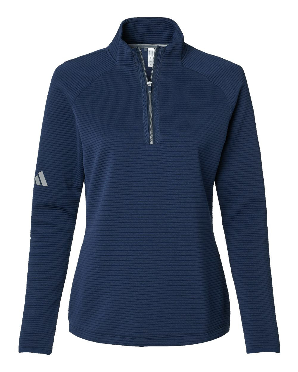 Adidas A589 - Women's Spacer Quarter-Zip Pullover, Collegiate Navy-S