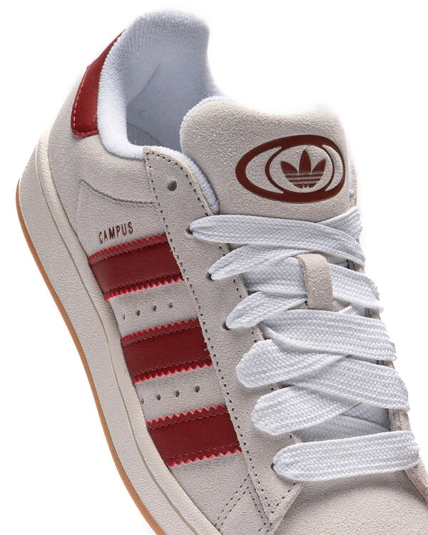 adidas Women's Campus 00s - Crystal White / Preloved Red - 6.5