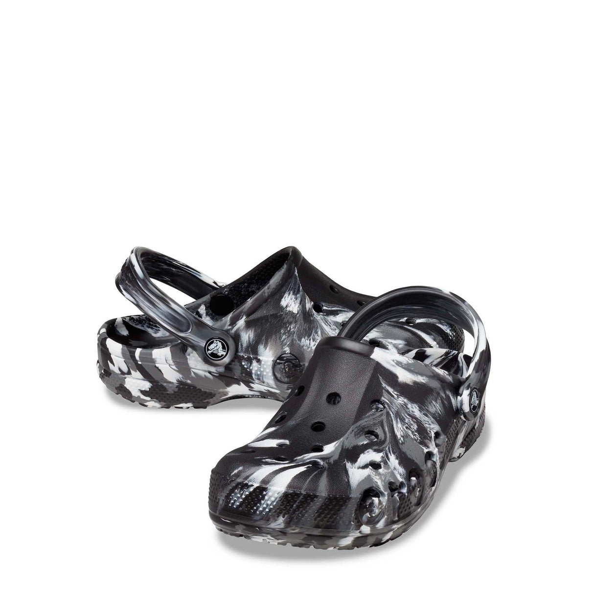 CROCS SIZE-Unisex M4(W6)- Color: Black/White-Baya Clog