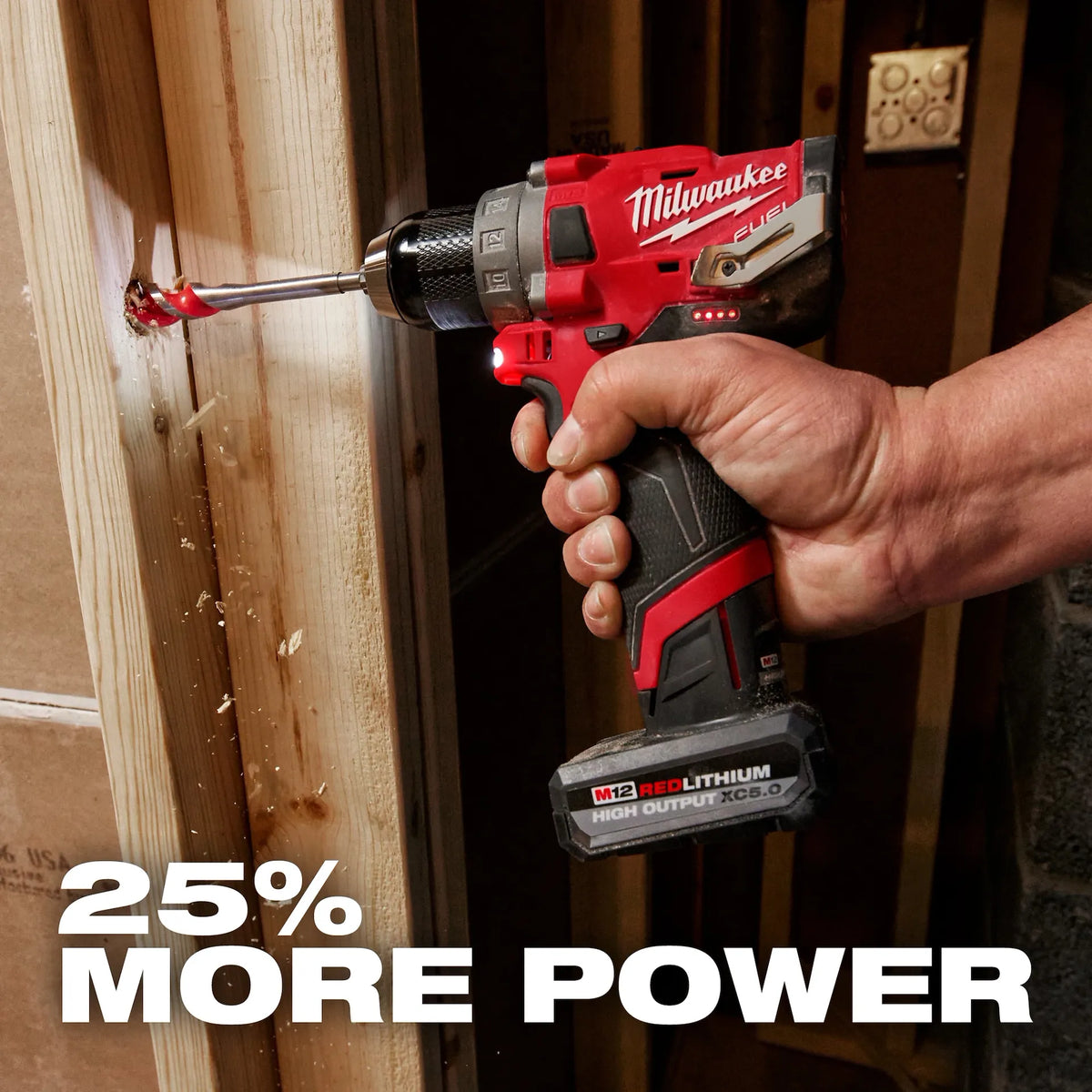 *Milwaukee - M12 REDLITHIUM HIGH OUTPUT XC5.0 Battery Pack, 48-11-2450
