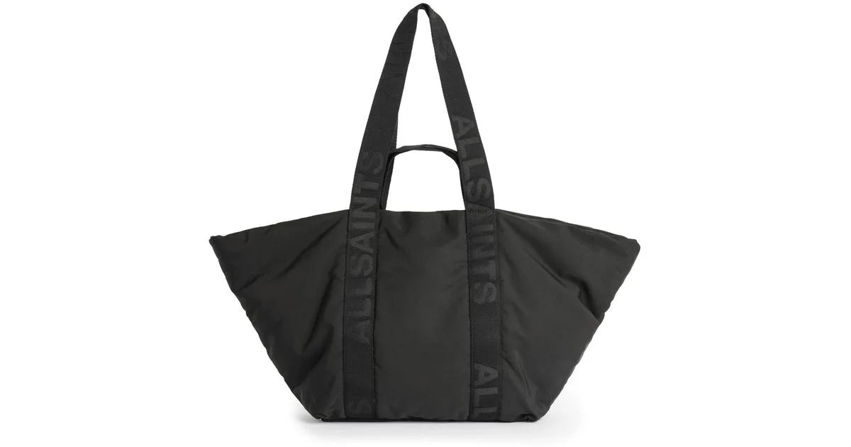 All Saints Esme Nylon E/W Tote Bag, Black