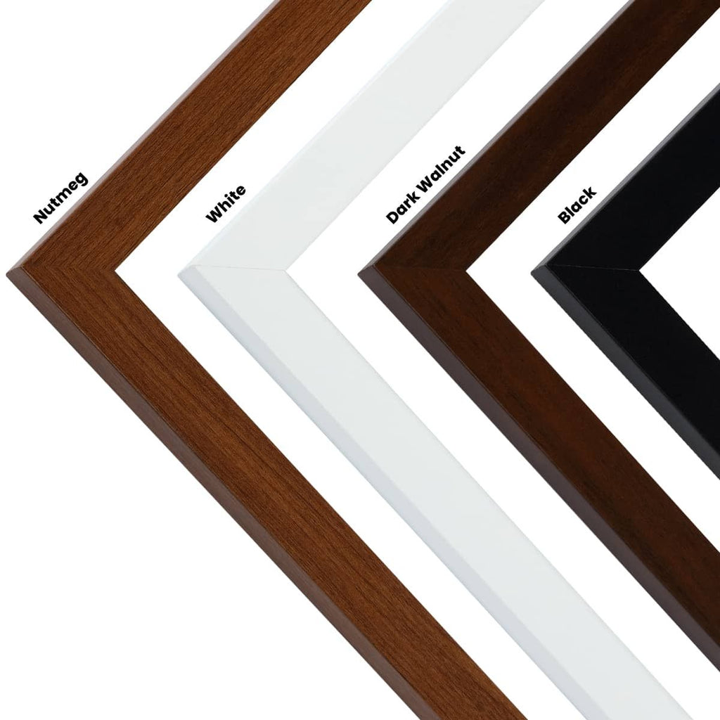 Ambiance Vegas Frames With Glazing & Backing- Dark Walnut 8x10"
