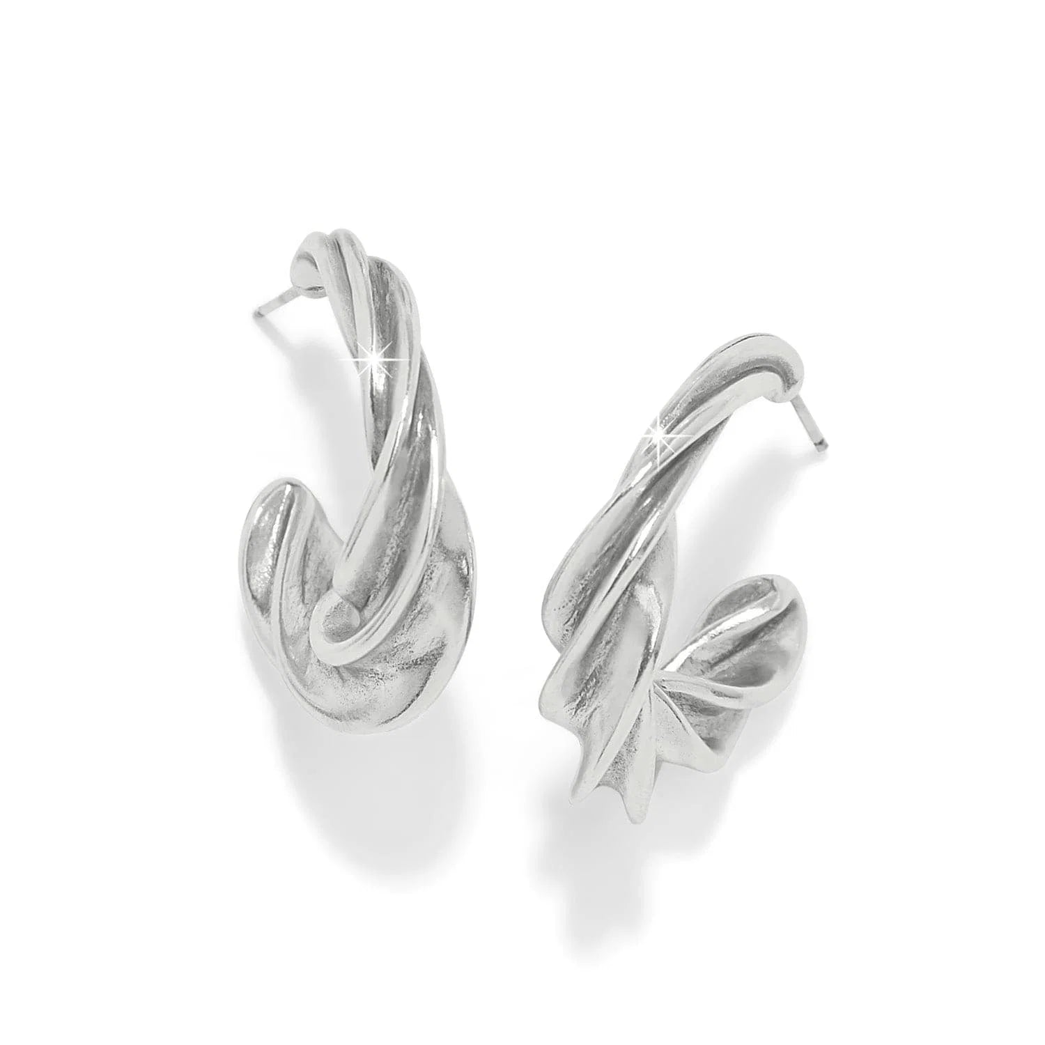 Ferrara Antica Hoop Earrings by Brighton - Silver - One Size