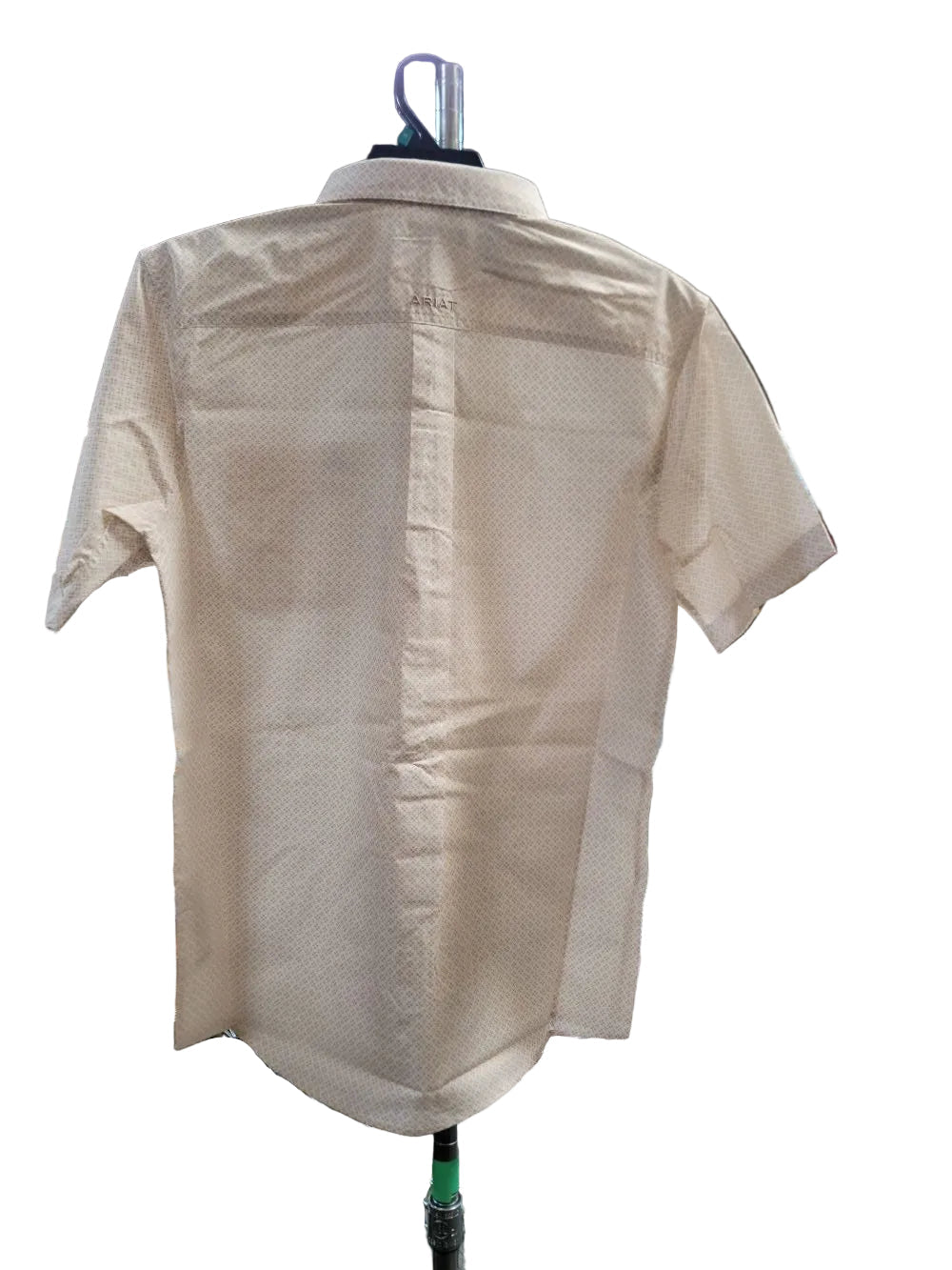 ARIAT Men's Gene Print SS Shirt in Irish Cream - MD