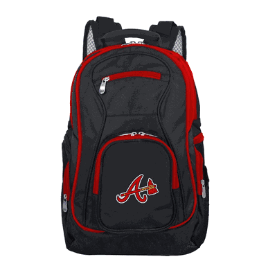 MOJO Atlanta Braves Black Trim Color Laptop Backpack