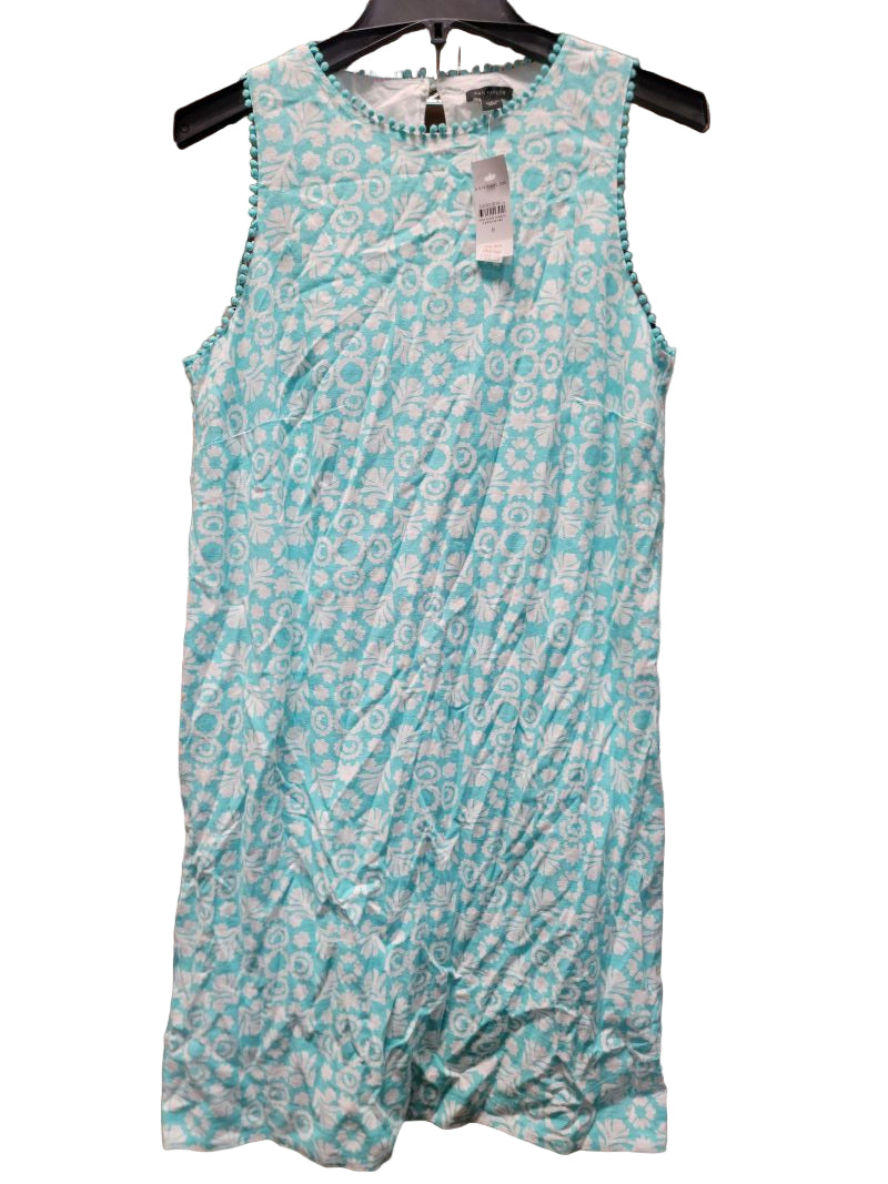 Ann Taylor Mint Green and White Dress, Size 8