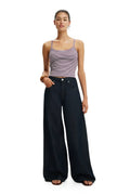 Cotton On Women's High Waist Wide Leg Jeans - Aries Blue - Size 30 (US Size 8)